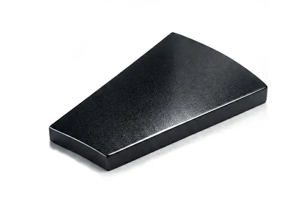 ndfeb arc trapezoid black epoxy