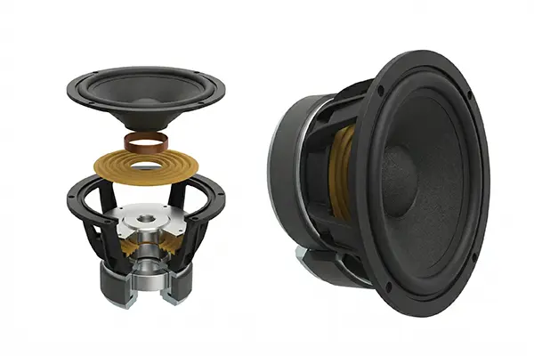 ndfeb speaker exploded view