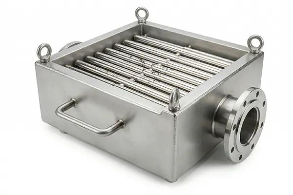 industrial magnetic grate separator filter housing