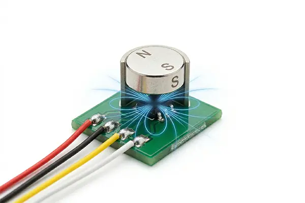 radial magnetized ndfeb disc magnet hall sensor application